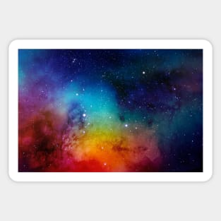 SPACE IS THE PLACE - COLOURFUL INTERSTELLAR COSMOS (ASTRAL STARLIGHT MOONBEAM) Sticker